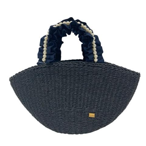 未使用品 エムズグレイシー M'S GRACY カゴバック パール フリル 未使用品 エムズグレイシー M'S GRACY カゴバック パール フリル