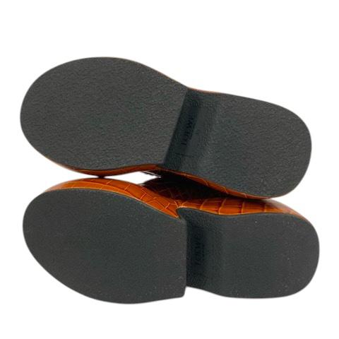 LOEWE ロエベ ローファーブーツ ショートブーツ ウエッジソール 型押し