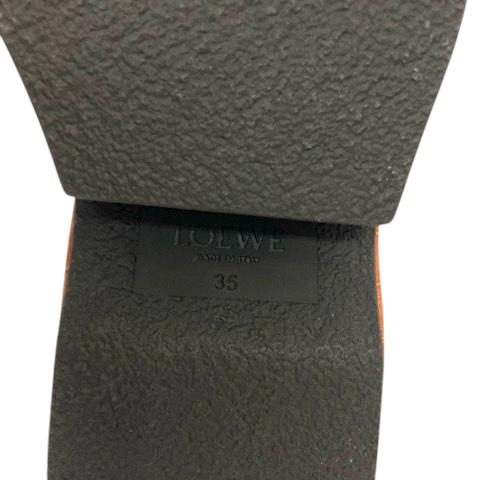 LOEWE ロエベ ローファーブーツ ショートブーツ ウエッジソール 型押し