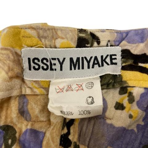イッセイミヤケ　サイズ3 ISSEY MIYAKE（イッセイミヤケ） パンツ 花柄 IM23-FF013 L 黄
