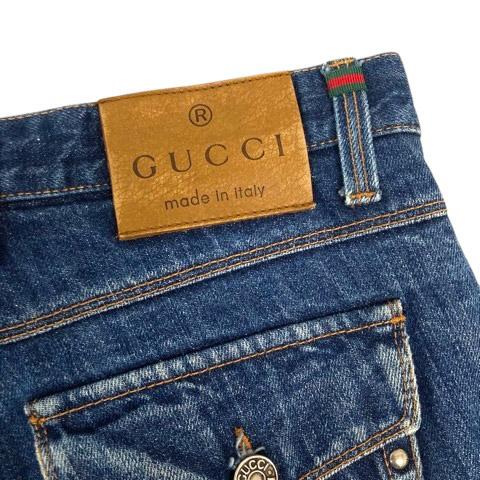 グッチ GUCCI 236934 XZ398 デニム ジーンズ スキニー ウォッシュ加工 