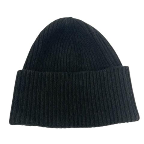 【新品同様】ルイヴィトン ウール ニット帽 ビーニー M 黒 ブラック LOUIS VUITTON ルイ・ヴィトン ビーニー・ダミエ パール 帽子