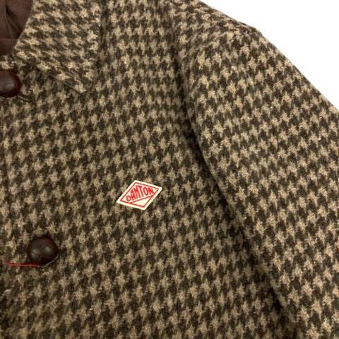 DANTON ダントン チェック柄 ステンカラーコート 38 トレンチ DANTON ダントン チェック柄 ステンカラーコート 38 トレンチ