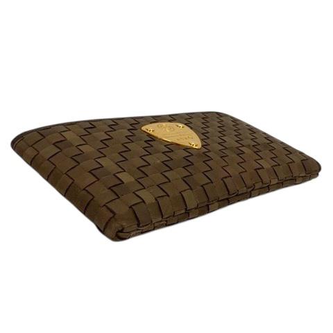 アタオ ATAO 長財布 ウォレット スリモ メッシュ ロゴプレート 茶  