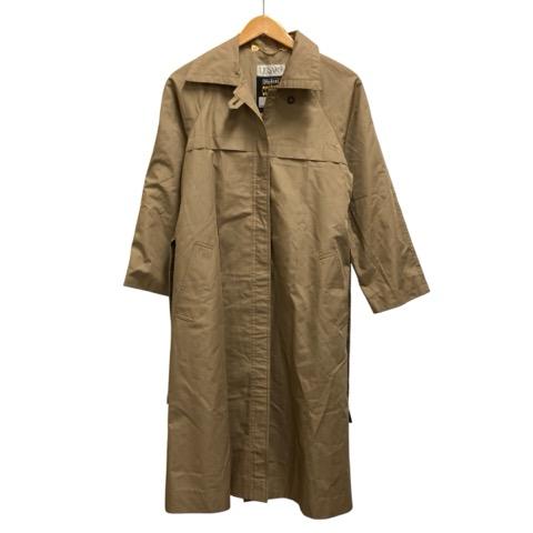 DESARS トレンチコート 長袖 無地 コットン diolen cotton 201-1234 茶 