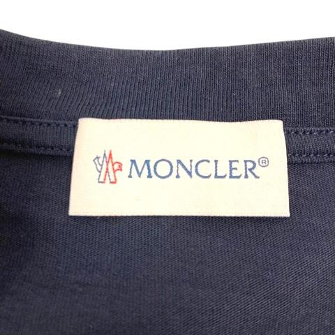 【美品】モンクレール MONCLER ネイビー 濃紺 トップス Tシャツ ロゴ ネイビーブルーロゴTシャツ - Moncler - メンズ | WE IN STYLE