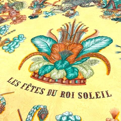 HERMES（エルメス） シルク スカーフ カレ90 LES FETES DU ROI