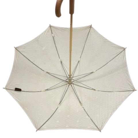 セリーヌ CELINE 日傘 長傘 アンブレラ 日傘 マカダム柄 総柄 ブランドロゴ ゴールド金具 ベージュ  レディース | CELINE | 01