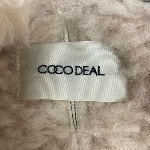 ココディール COCO DEAL ムートンファーコート 長袖 無地 合皮
