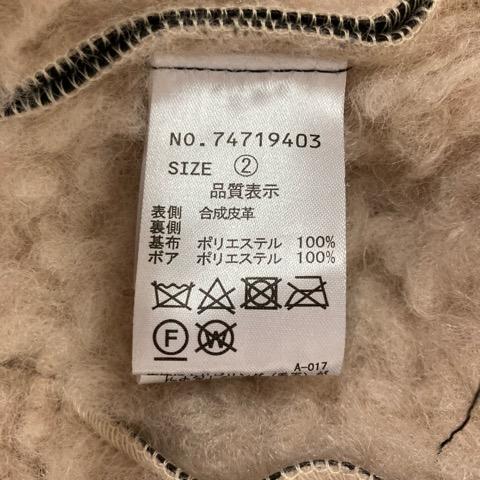 ココディール COCO DEAL ムートンファーコート 長袖 無地 合皮