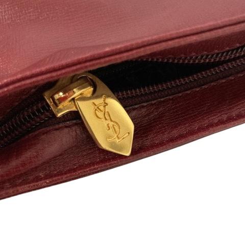 イヴ・サンローラン　ダークゴールド　レザー バッグ Yves Saint Laurent イヴサンローラン YVES SAINT LAURENT