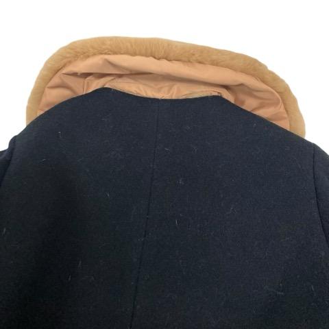 デイシー deicy ジャケット ショートコート 長袖 無地 ファー ウール混 