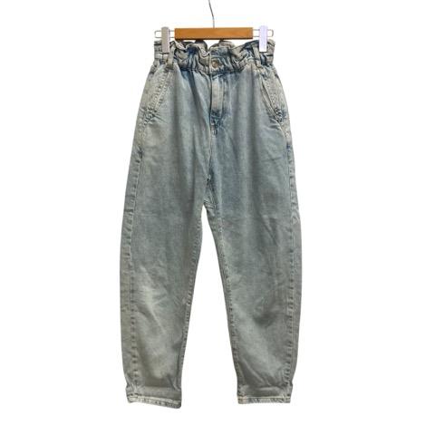 ZARA（ザラ） デニム ジーンズ 無地 ウエストゴム コットン 5862/107 