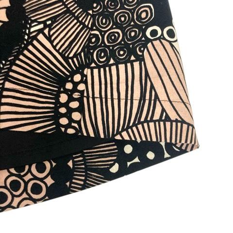 マリメッコ　花柄ワンピース　ウニッコ　ブラック　36 マリメッコ 花柄ワンピース ウニッコ ブラック 36