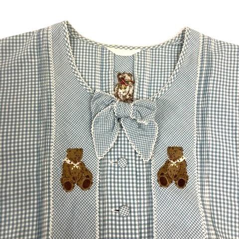 PINK HOUSE（ピンクハウス） ワンピース フレア コットン ギンガム