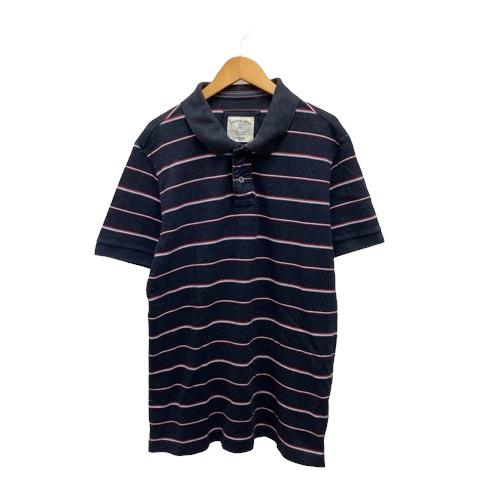 ユニクロ（UNIQLO） ポロシャツ 半袖 ボーダー コットン 345-062077 XL