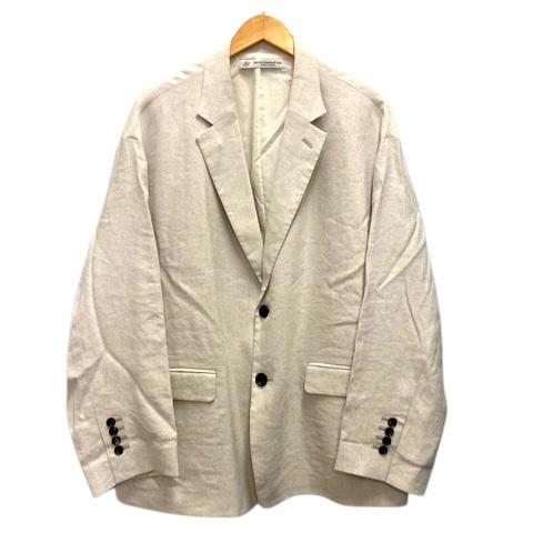 【中古】ジャーナルスタンダード ラックス JOURNAL STANDARD LUXE ジャケット リネン混 センターベント 長袖 白 ベージュ レディース ジャーナルスタンダード ラックス JOURNAL STANDARD LUXE ジャケット