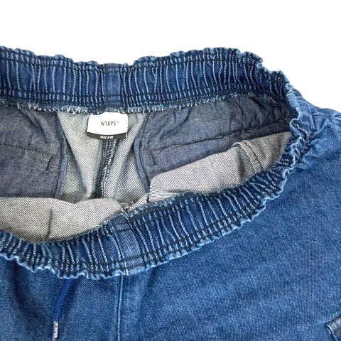 【中古】ダブルタップス WTAPS 251WVDT-PTM08 25SS デニムカーゴパンツ ハーフパンツ コットン 02 青 インディゴブルー  メンズ ダブルタップス WTAPS 251WVDT-PTM08 25SS デニムカーゴパンツ ハーフ