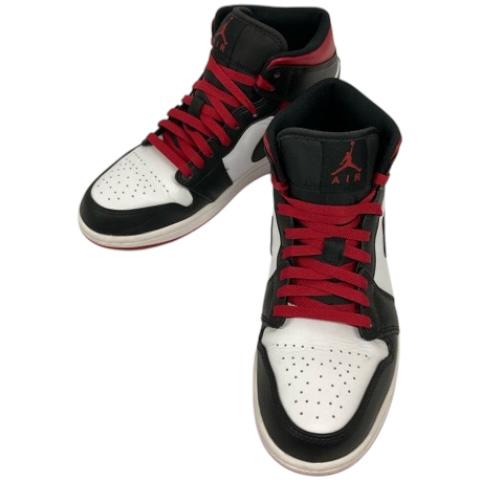 NIKE（ナイキ） エアジョーダン1 ミッド ジムレッド スニーカー