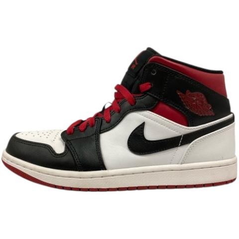 NIKE（ナイキ） エアジョーダン1 ミッド ジムレッド スニーカー