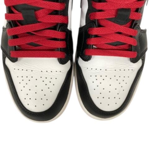 NIKE（ナイキ） エアジョーダン1 ミッド ジムレッド スニーカー