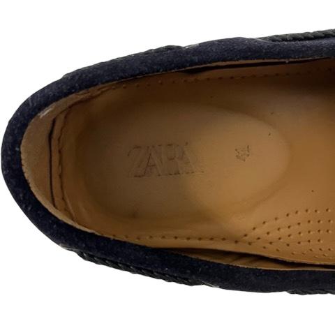 ZARA（ザラ） スニーカー モカシン ドライビングシューズ 無地 41 黒