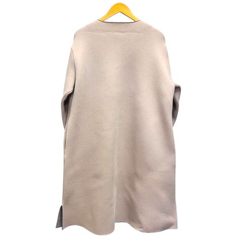 新品】NANING9(ナンニング)ノーカラーロングコート ベージュ NANING9 