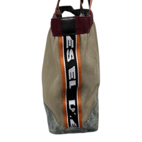DIESEL（ディーゼル） トートバッグ キャンバス ロゴ 総柄 マルチ 