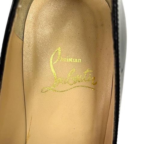 【中古】クリスチャンルブタン Christian louboutin パンプス ラウンドトゥ ピンヒール エナメル 36.5 黒 ブラック レディース Christian Louboutin（クリスチャンルブタン） パンプス ラウンドトゥ