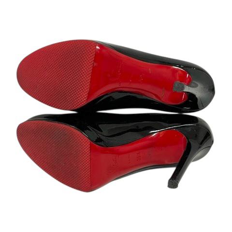 【中古】クリスチャンルブタン Christian louboutin パンプス ラウンドトゥ ピンヒール エナメル 36.5 黒 ブラック レディース Christian Louboutin（クリスチャンルブタン） パンプス ラウンドトゥ