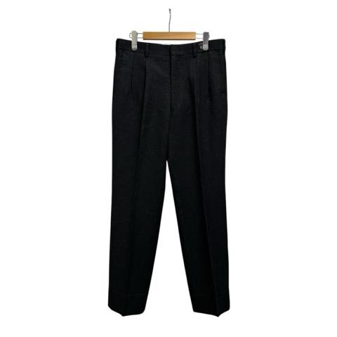 ノーブランド パンツ スラックス 無地 タック ウール 1941JA76W 85