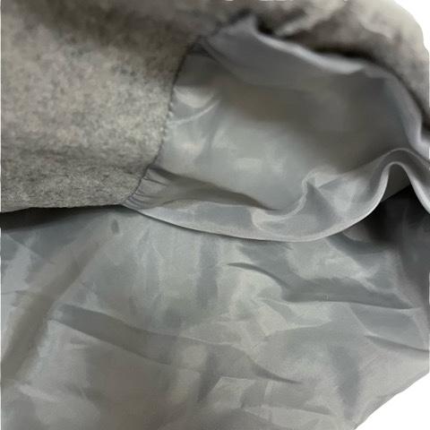 ミズイロインド mizuiro ind ウールコート 七分袖 無地 ナイロン混  