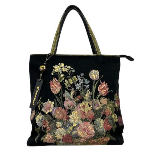 シンクビー! Think Bee ハンドバッグ トートバッグ 布製 花柄 刺繍