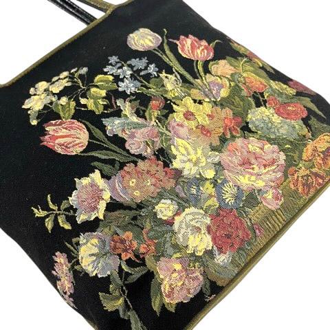 シンクビー! Think Bee ハンドバッグ トートバッグ 布製 花柄 刺繍
