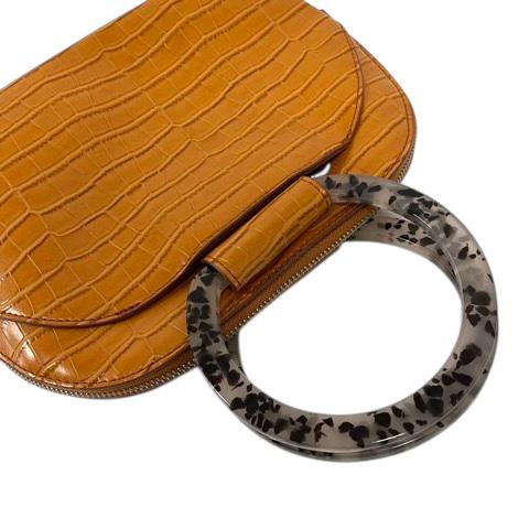 ZARA（ザラ） ハンドバッグ クロコダイル型押し フェイクレザー