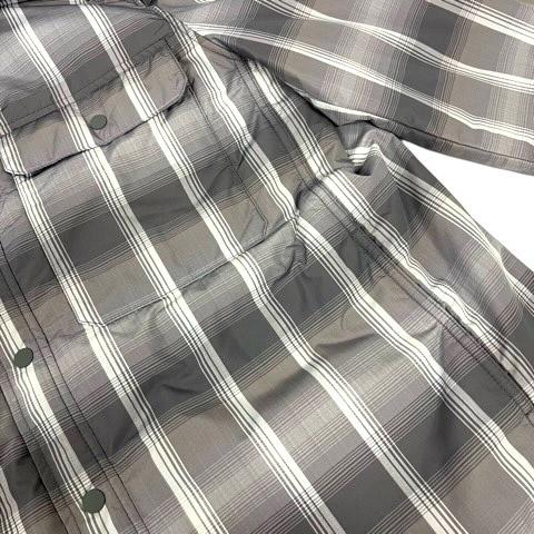コス COS ジャケット ブルゾン ナイロン チェック柄 中わた 長袖 L 