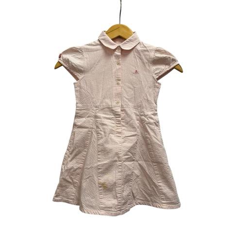 ファミリア Familiar ワンピース 半袖 ラウンドカラー ボーダー