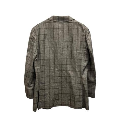 ロロピアーナ Loro Piana テーラードジャケット 長袖 チェック リネン