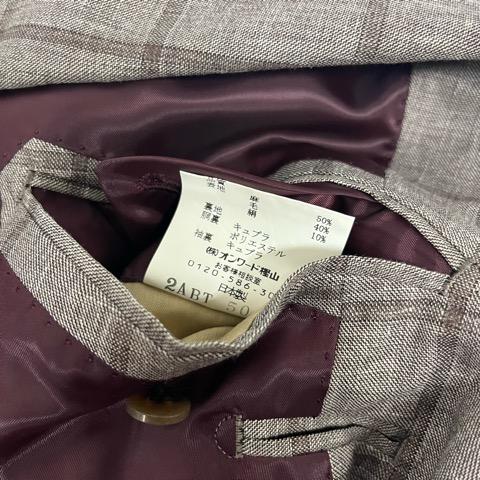 ロロピアーナ Loro Piana テーラードジャケット 長袖 チェック リネン