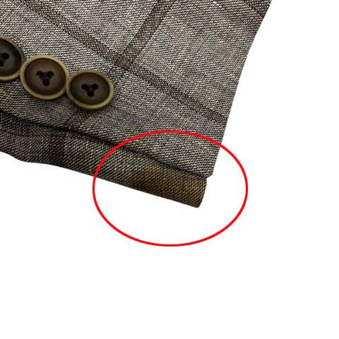 ロロピアーナ Loro Piana テーラードジャケット 長袖 チェック リネン