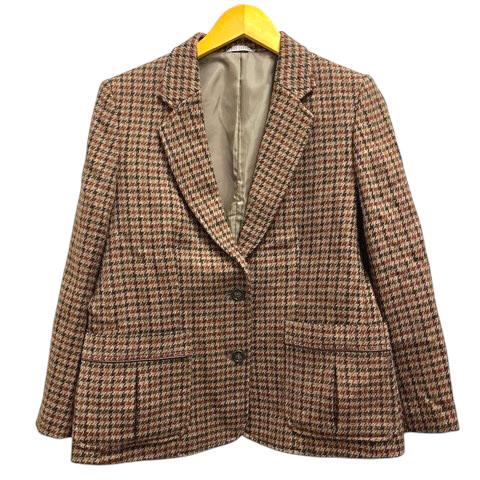 BON CHECK セットアップ ジャケット スカート ウール ミモレ丈 千鳥格