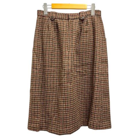 BON CHECK セットアップ ジャケット スカート ウール ミモレ丈 千鳥格