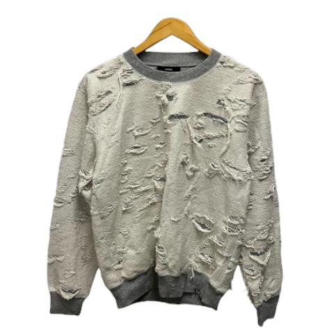DIESEL（ディーゼル） 長袖 ニット 長袖 ダメージ加工 00E8M200008