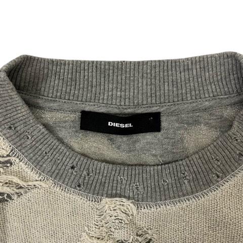DIESEL（ディーゼル） 長袖 ニット 長袖 ダメージ加工 00E8M200008