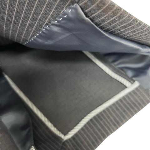 新品タグ付き　パーソンズ　大きいサイズ　グレー ストライプ ビジネスパンツスーツ パーソンズ PERSON'S フォーメン FOR MEN セットアップスーツ シングル