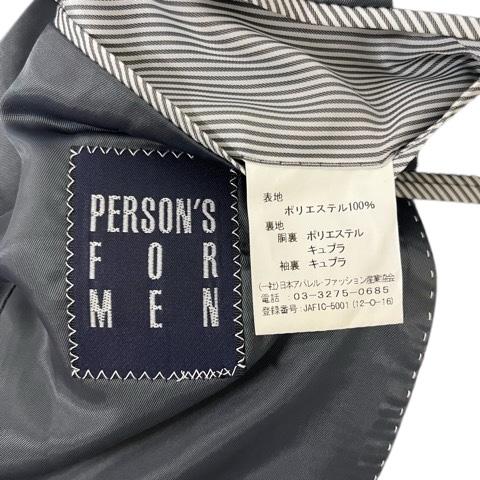 パーソンズ PERSON'S フォーメン FOR MEN セットアップスーツ シングル