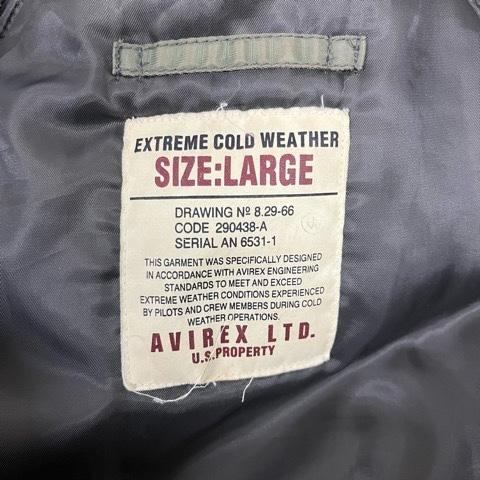 AVIREX（アヴィレックス） フライトジャケット ロング 長袖 フード