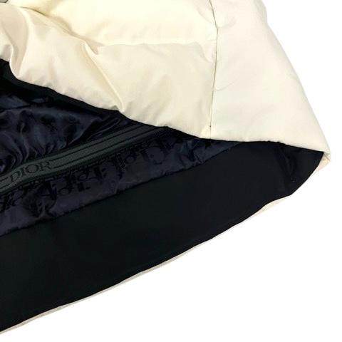 【中古】ディオール Dior ×デサント DECENT 213C446B5093 ダウンジャケット 水沢ダウン ナイロン フェザー混 ロゴ 52 ホワイト メンズ ディオール Dior ×デサント DECENT 213C446B5093 ダウンジャケット