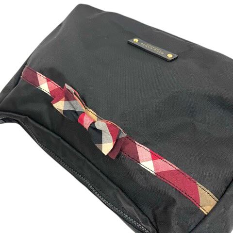 ブルーレーベルクレストブリッジ ショルダーバッグ 斜め掛け 布製