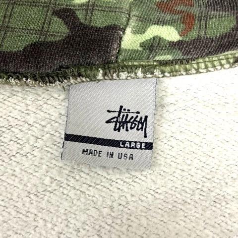 90s STUSSY パーカー　白タグ STUSSY（ステューシー） パーカー フーディ ジップアップ 90s 白タグ